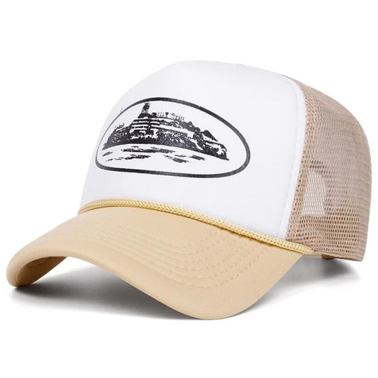 LYREUN x Trucker Alcatraz Brown & White Cap