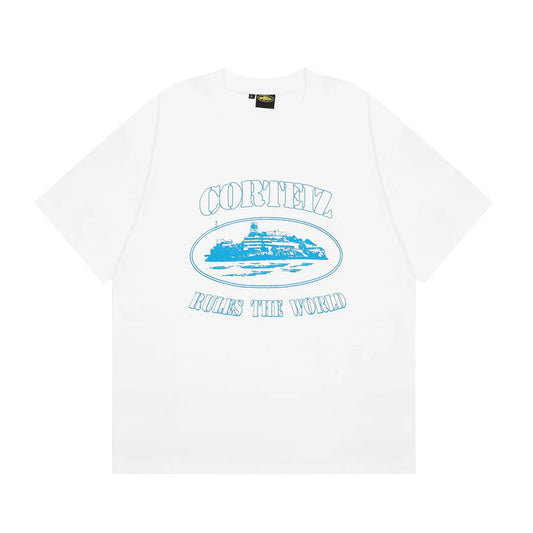 Alcatraz White Blue - TEE