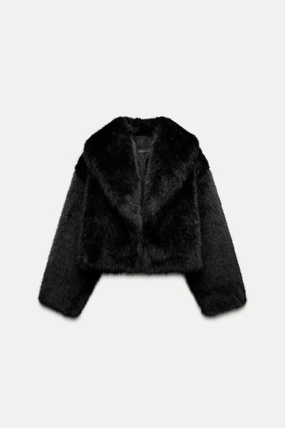 Faux Fur Cropped Jacket
