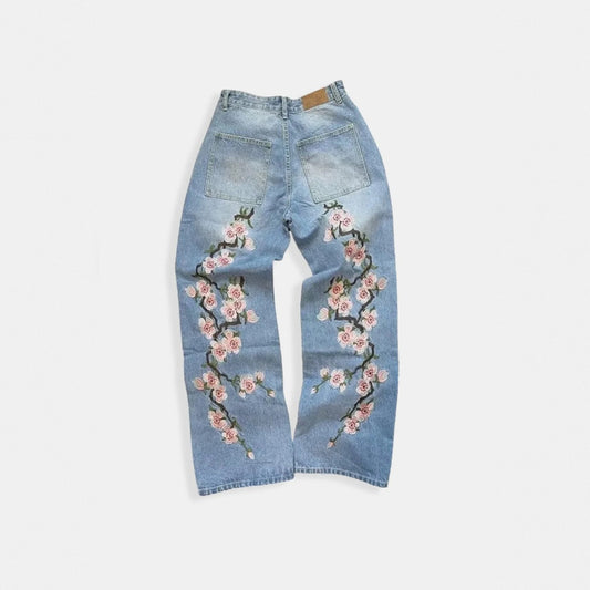 'Blossom' Embroidered Jeans