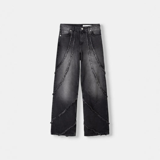 Baggy Jeans with Tassels